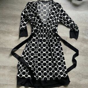 INC Polka Dot Wrap Dress
